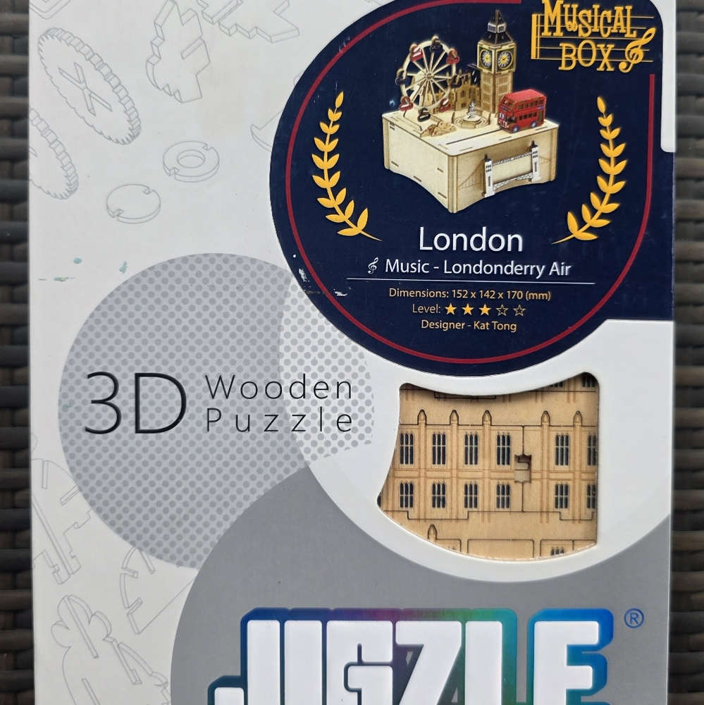 London themed 3D puzzle music box bought in the UK.